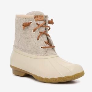 Sperry Syren Gulf Duck Boot Cream/Ivory Size 9